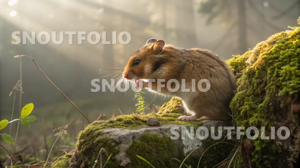 Cheerful Wanderer of the Amber Campbell’s Hamster