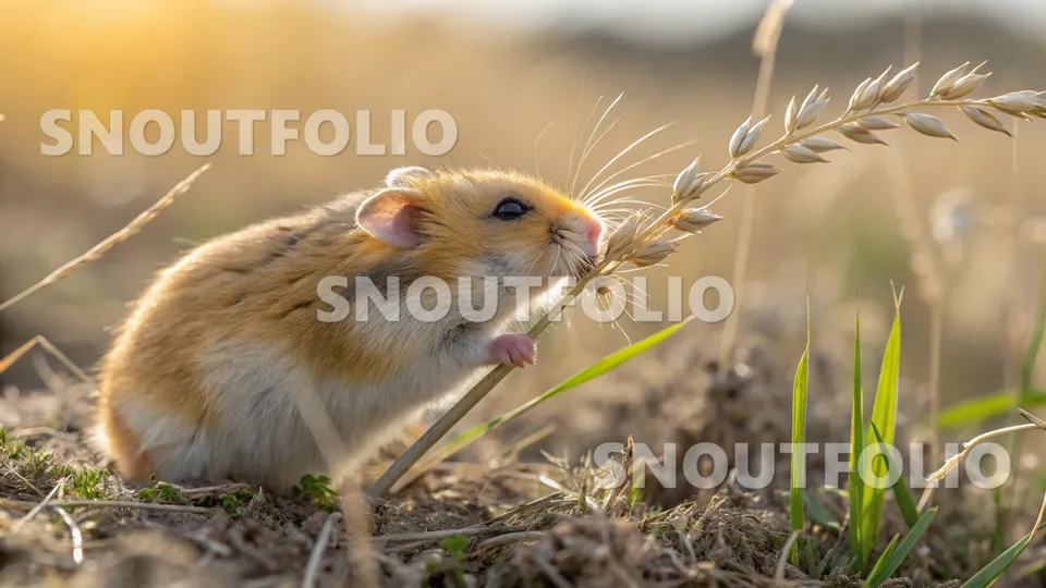 Faithful Echo of the Saffron Roborovski Hamster