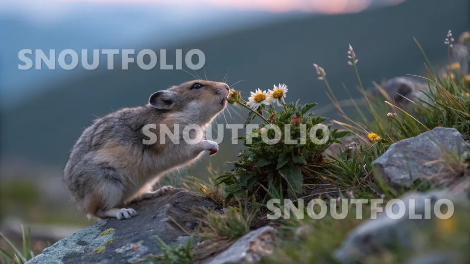 Majestic Companion of the Dusk Petal Hamster