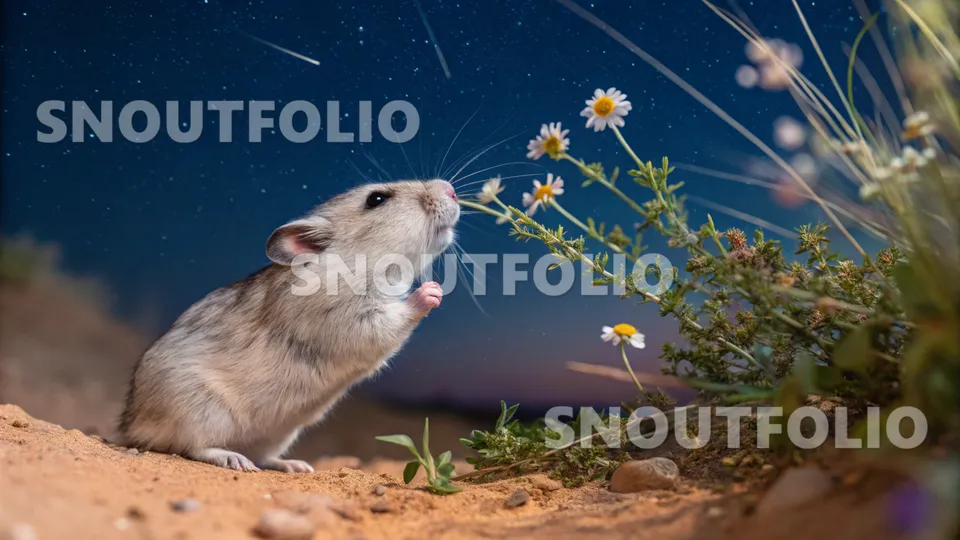 Calm Pose of the Moonpetal Hamster
