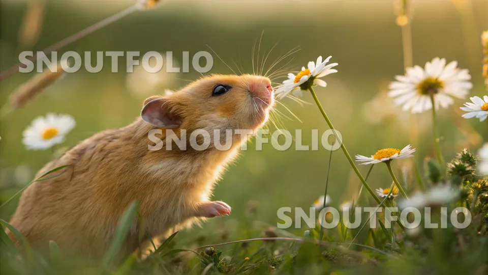Witty Presence of the Amber Glow Hamster