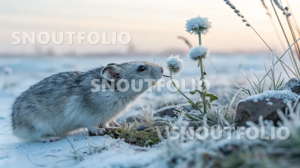 Witty Gaze of the Frostpetal Hamster