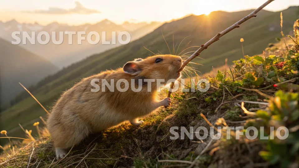 Wild Pose of the Sundust Hamster