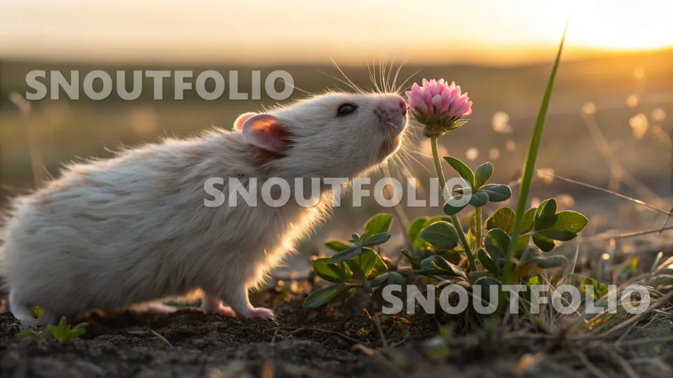 Lively Echo of the Glowpetal Winter White Hamster