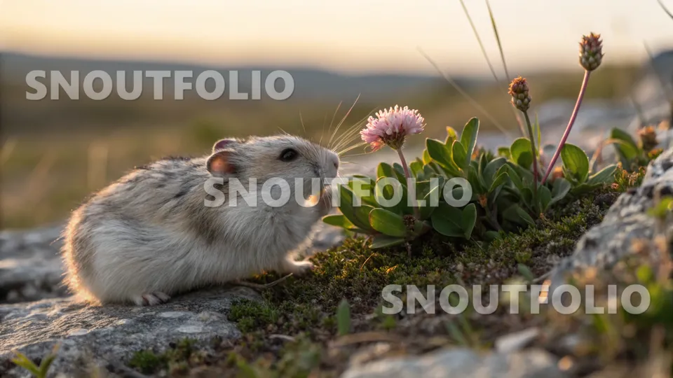 Silent Spark of the Stardust Winter White Hamster