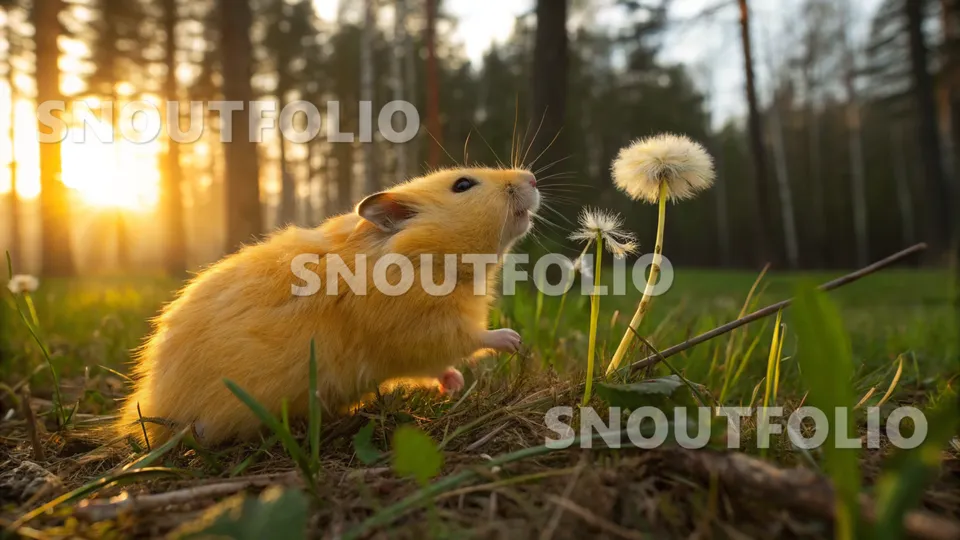 Calm Whisper of the Sunbloom Campbell’s Hamster