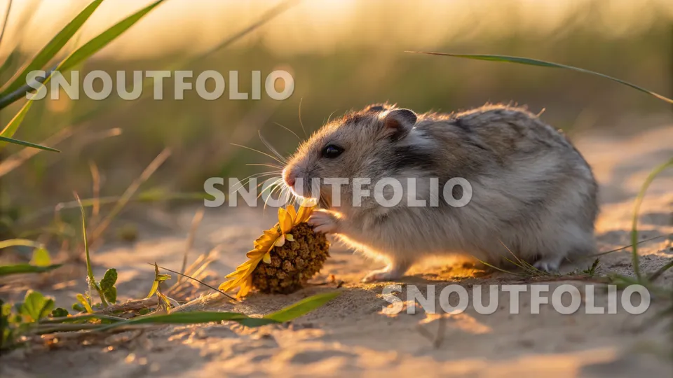 Playful Memory of the Stardust Syrian Hamster