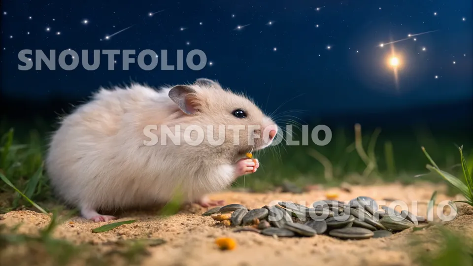 Noble Spirit of the Moonpetal Syrian Hamster