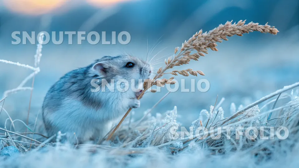 Majestic Echo of the Frostpetal Roborovski Hamster