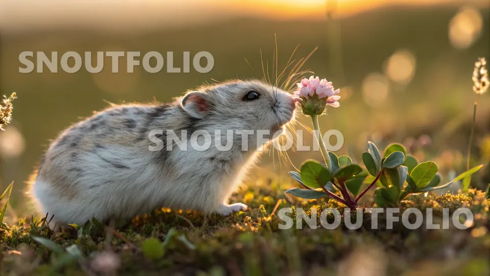 Witty Echo of the Stardust Winter White Hamster
