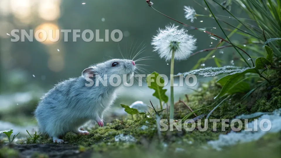 Faithful Stride of the Frostpetal Campbell’s Hamster