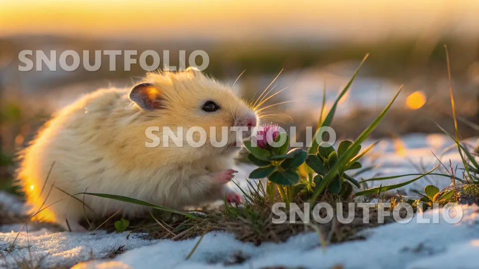 Loyal Stride of the Sunbloom Winter White Hamster