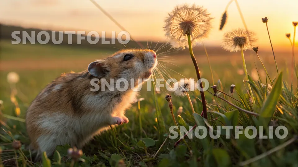 Silent Whimsy of the Sundew Roborovski Hamster