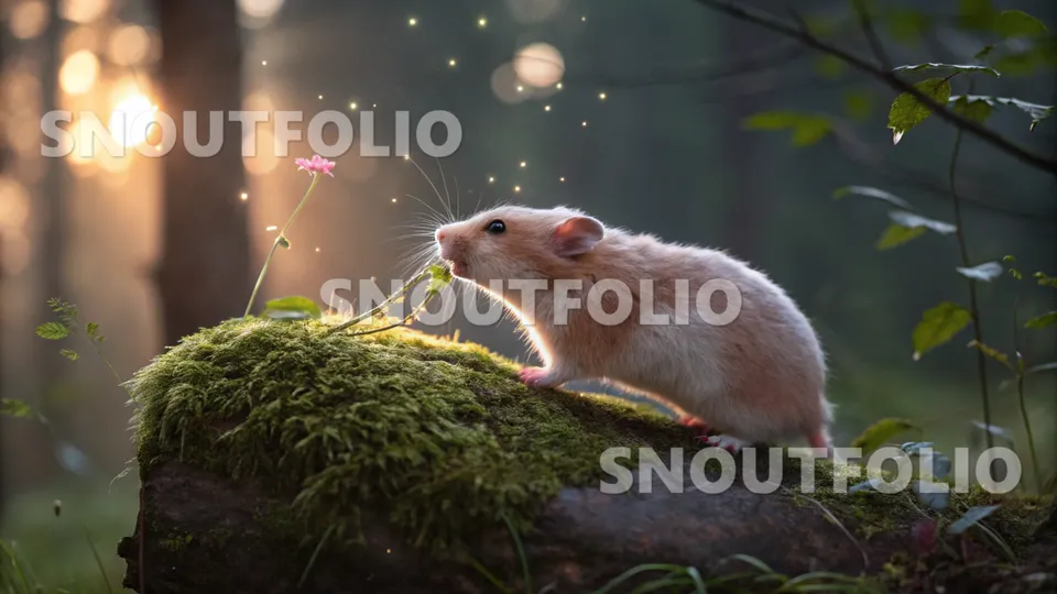Silent Stride of the Glowbloom Campbell’s Hamster