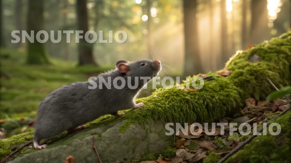 Silent Silhouette of the Dusk Campbell’s Hamster