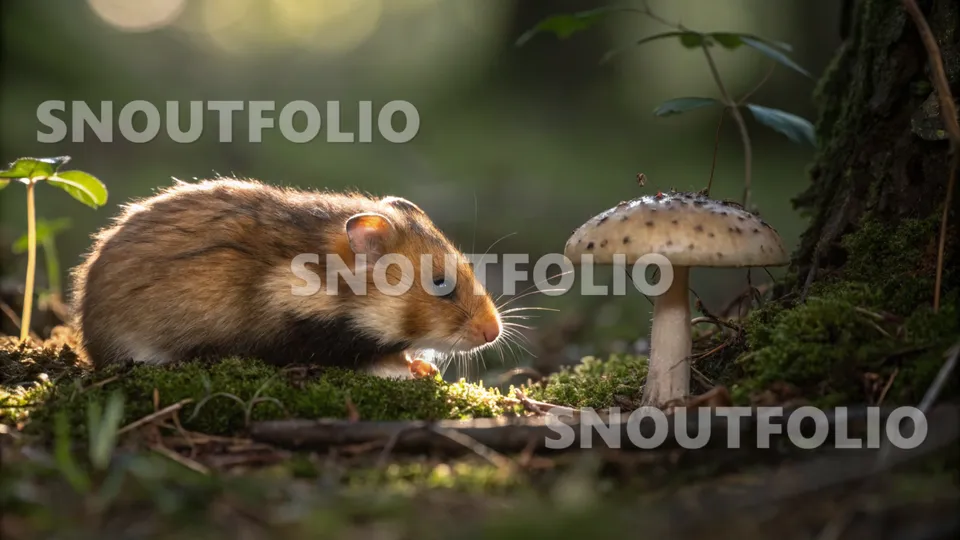 Mighty Portrait of the Sable Campbell’s Hamster
