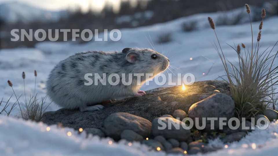 Elegant Companion of the Pebble Glow Hamster