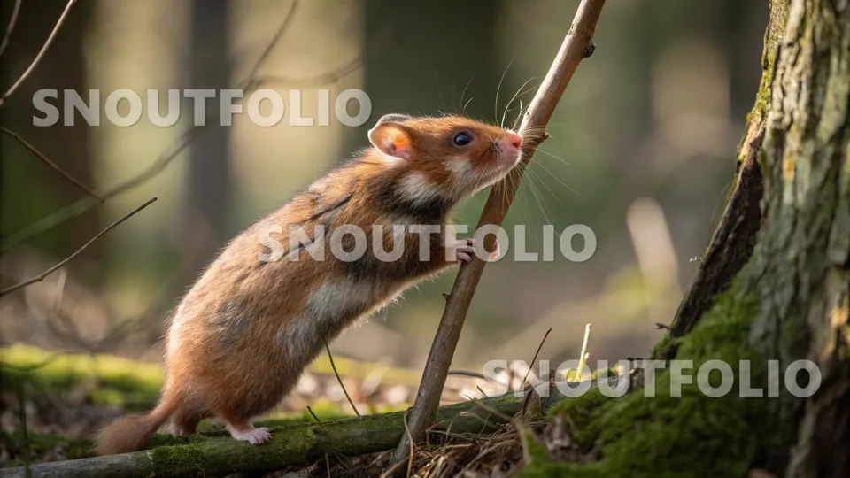 Vivid Flare of the Crimson Sprig Hamster