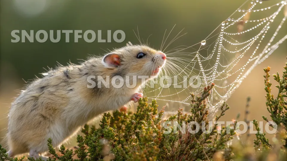 Silent Gaze of the Dawn Speck Hamster