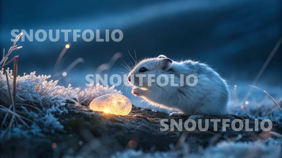 Bright Pose of the Quartz Sprout Hamster