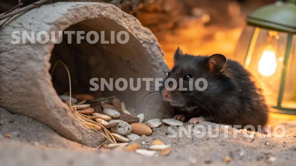 Witty Flare of the Ebony Veil Hamster