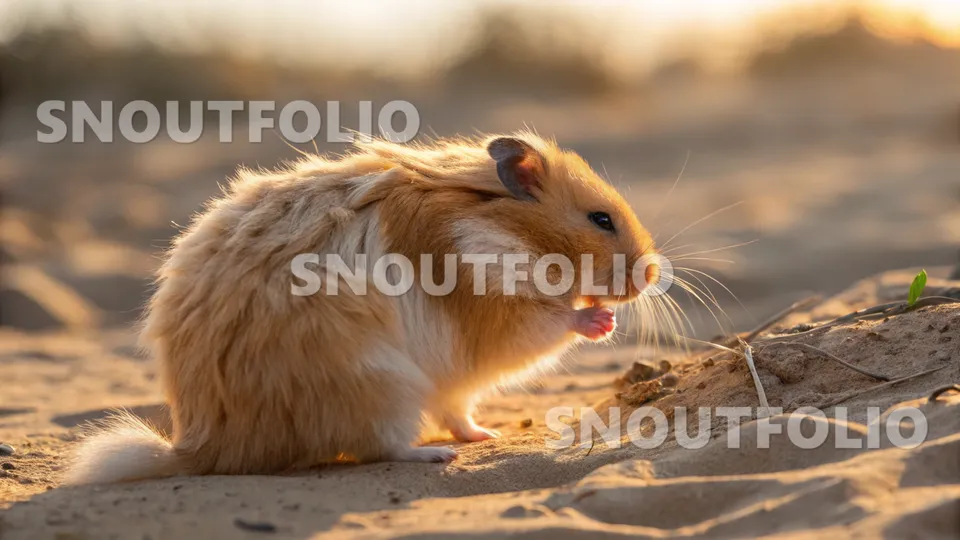 Graceful Whimsy of the Golden Syrian Hamster