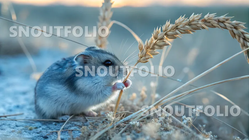 Bright Soul of the Sapphire Roborovski Hamster