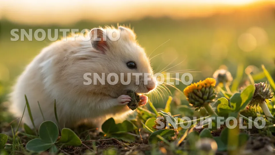 Faithful Aura of the Cream Syrian Hamster
