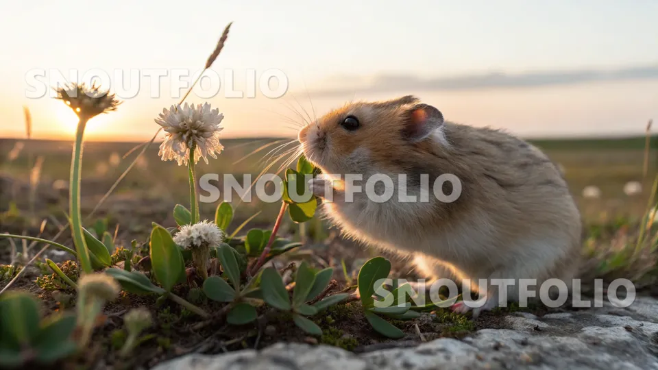 Curious Sight of the Sienna Winter White Hamster