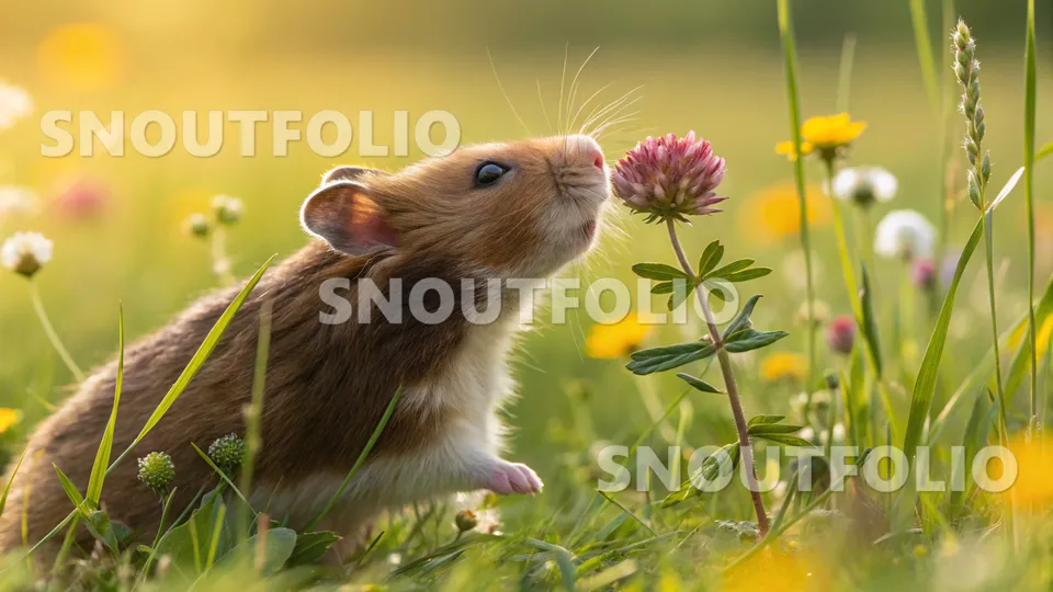 Lively Presence of the Velvet Syrian Hamster