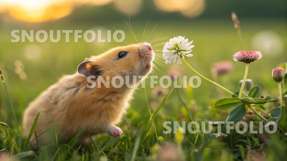 Playful Soul of the Saffron Syrian Hamster