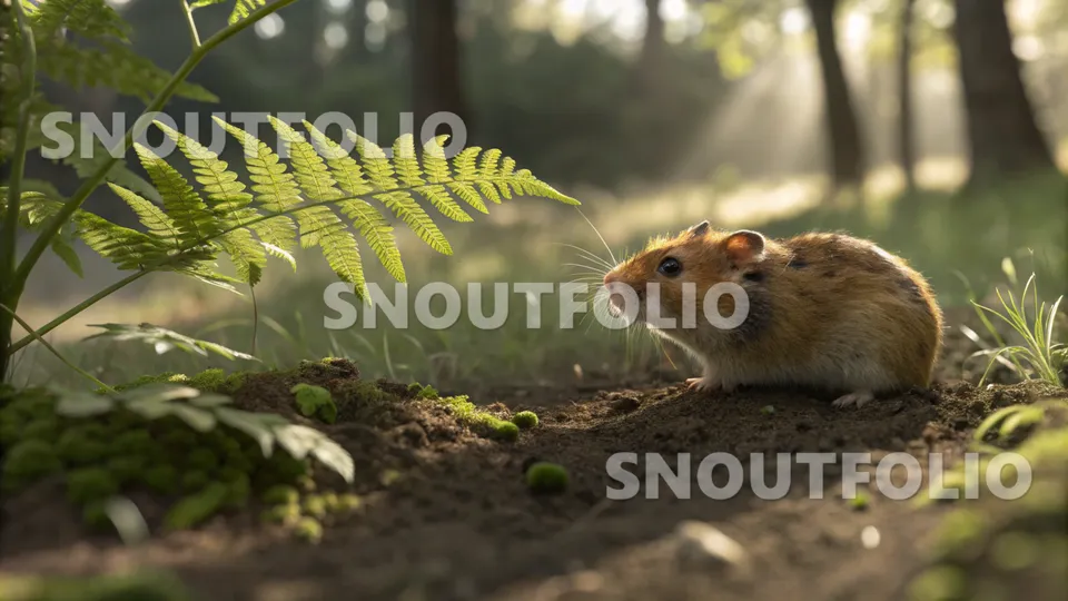 Playful Spirit of the Sienna Dwarf Hamster