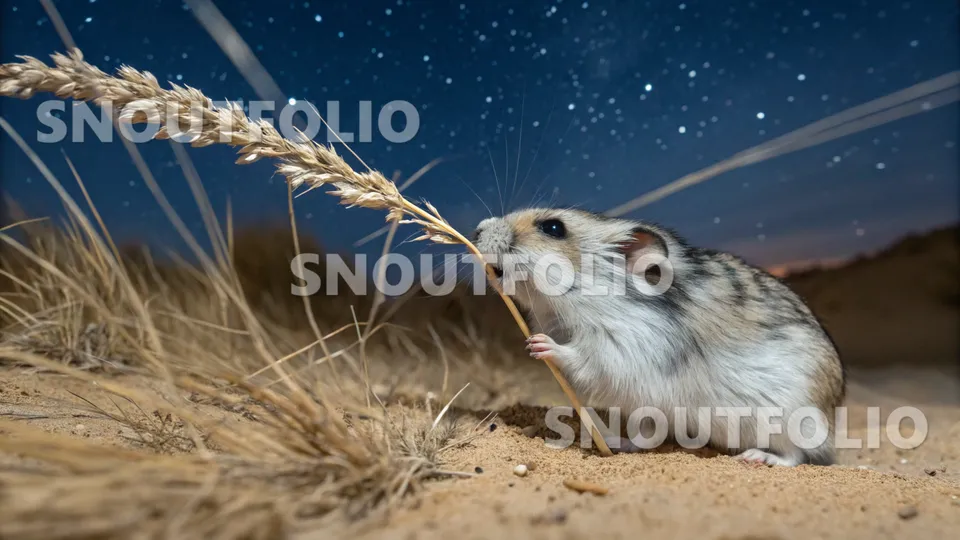 Golden Aura of the Starlight Roborovski Hamster