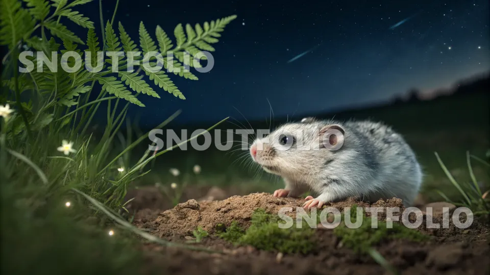 Serene Spark of the Starlight Dwarf Hamster