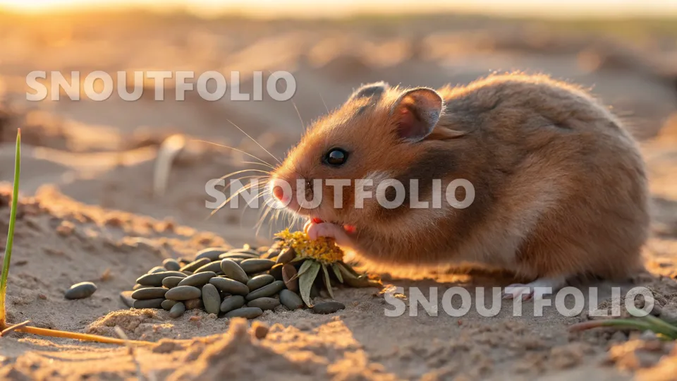 Bright Whisper of the Velvet Syrian Hamster