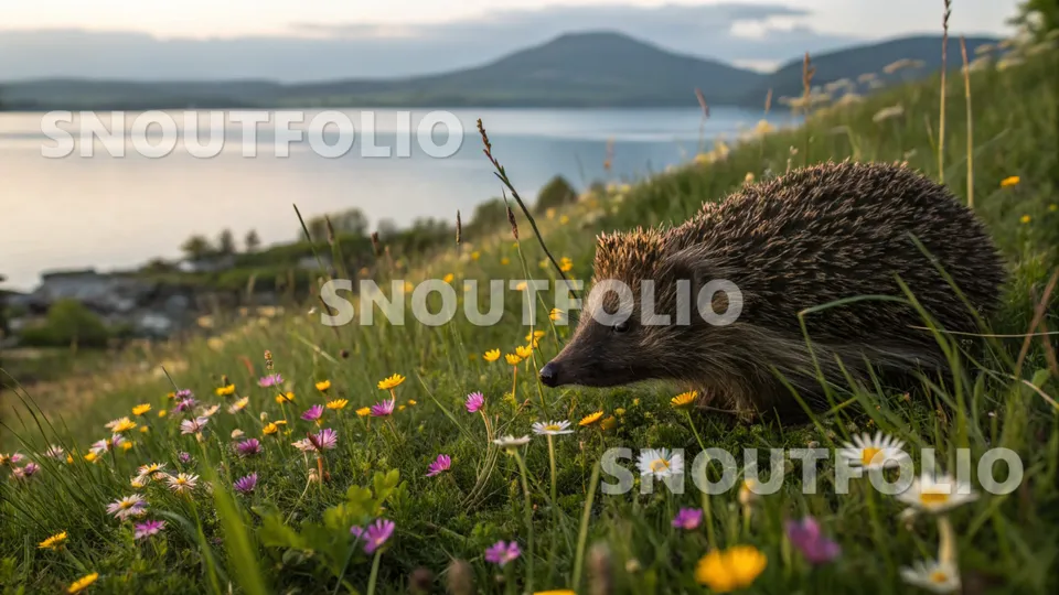 Lively Charm of the European Hedgehog