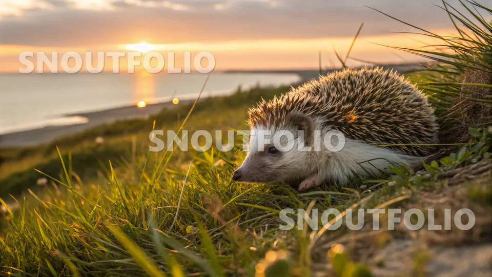 Curious Companion of the Southern White-breasted Hedgehog
