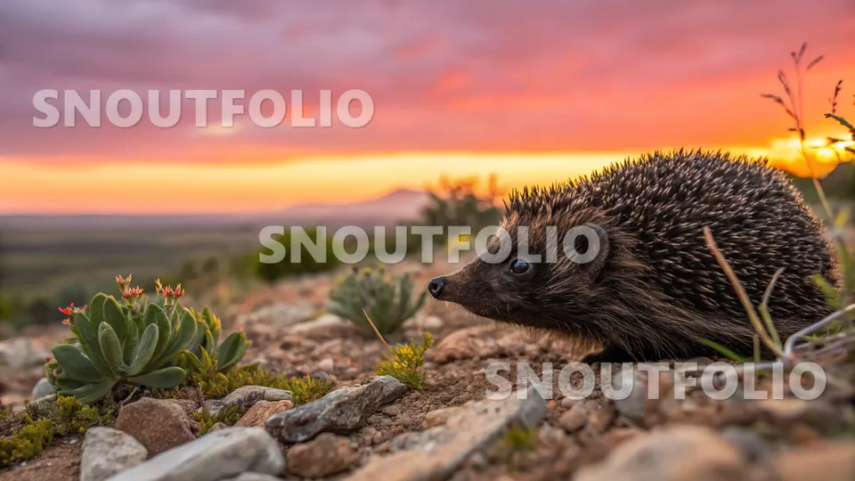 Wild Gaze of the Brandt’s Hedgehog