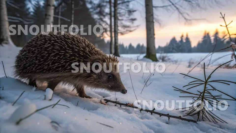 Charming Gaze of the European Hedgehog