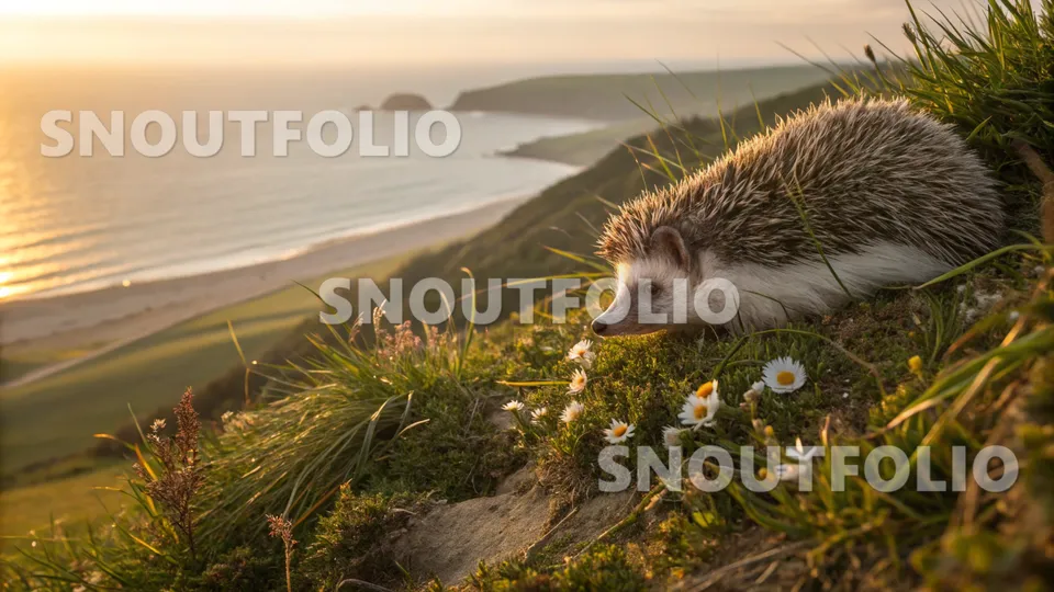 Graceful Presence of the Southern White-breasted Hedgehog
