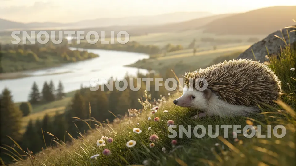 Bright Glimpse of the Southern White-breasted Hedgehog