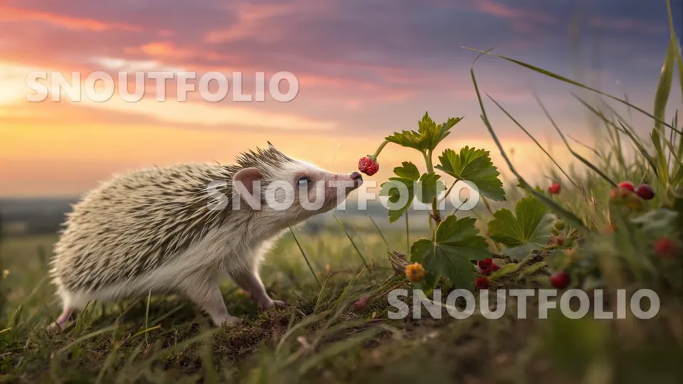 Serene Sight of the Daurian Hedgehog