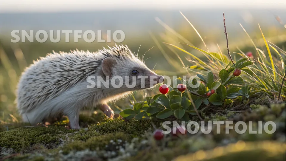 Calm Glimpse of the Daurian Hedgehog