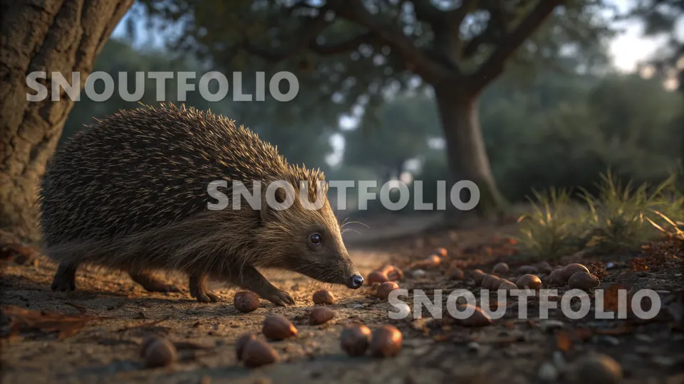 Graceful Sight of the European Hedgehog