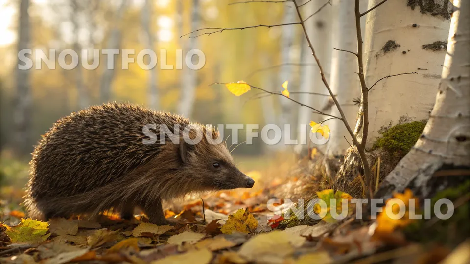 Quiet Glimpse of the European Hedgehog