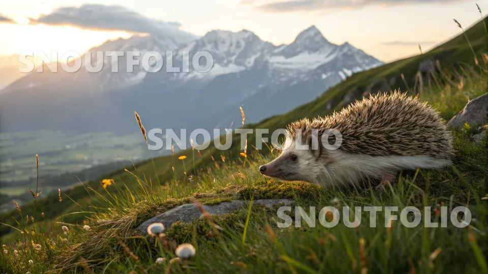 Mighty Pose of the Southern White-breasted Hedgehog