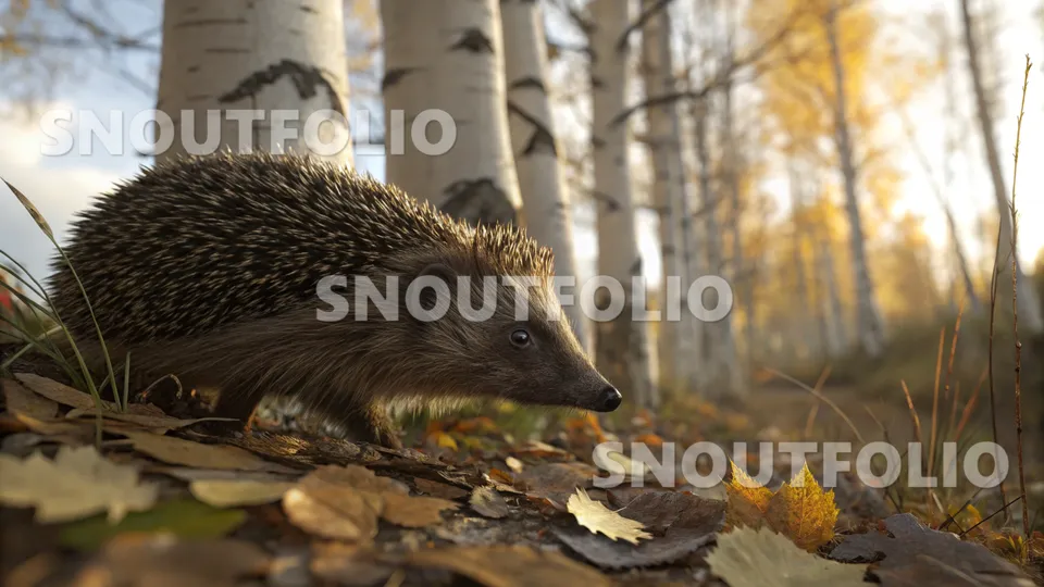Elegant Echo of the European Hedgehog