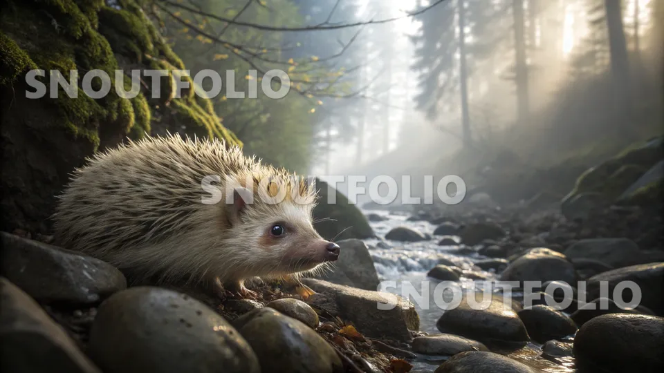 Graceful Spirit of the Amur Hedgehog