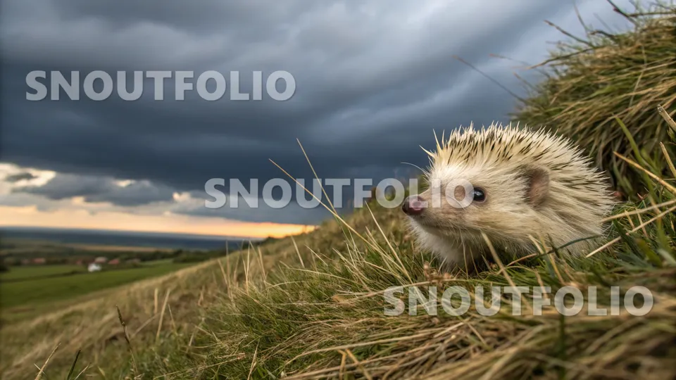 Noble Pose of the Hugh’s Hedgehog