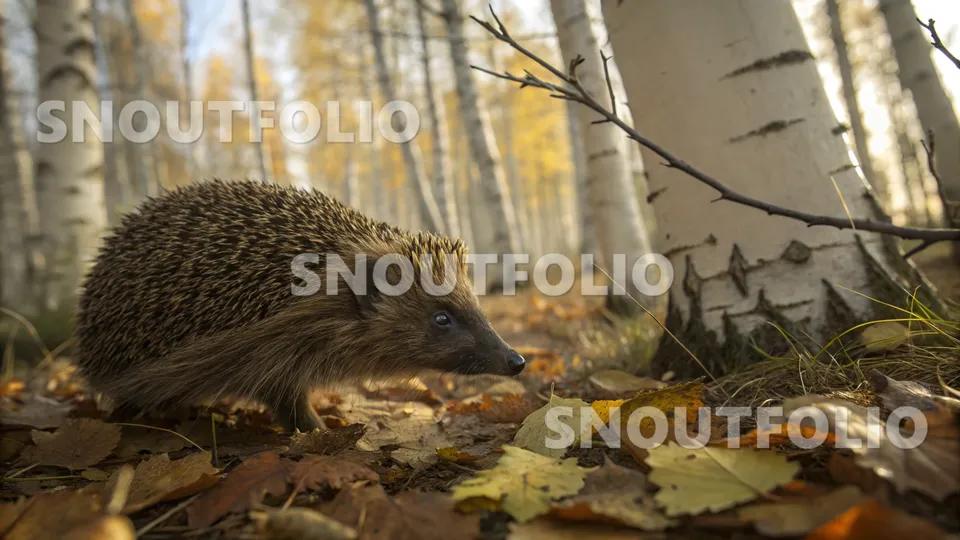 Majestic Portrait of the European Hedgehog